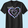 Galaxy Grandma Mom Heart In Heart Personalized Shirt